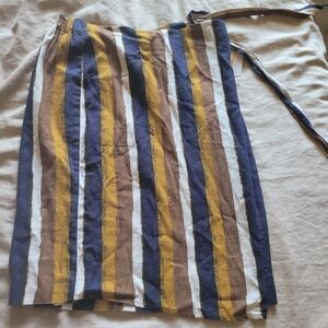 Ellen Tracy Multicolor Striped Mini Dress